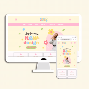 Hello Darling WordPress Template Canva